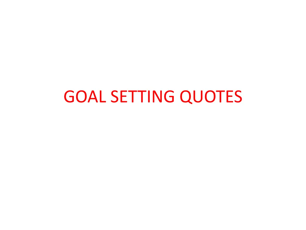 goal setting quotes