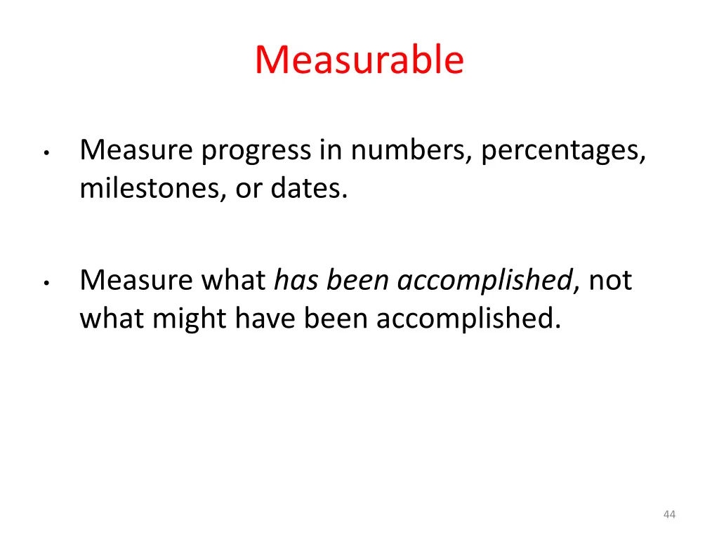 measurable