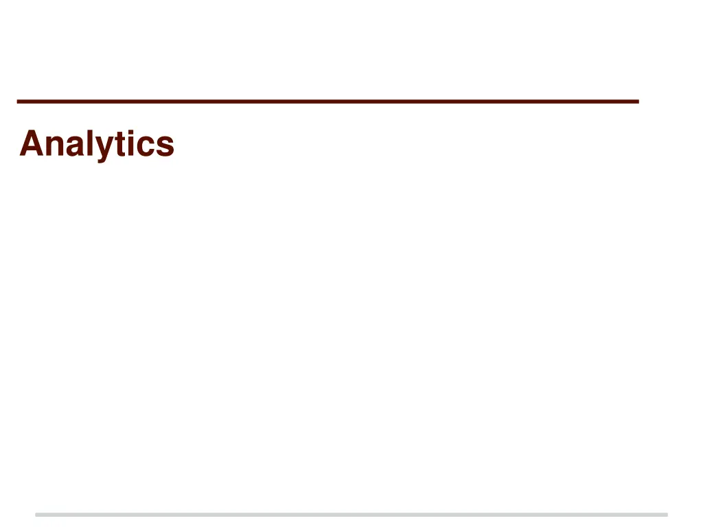 analytics