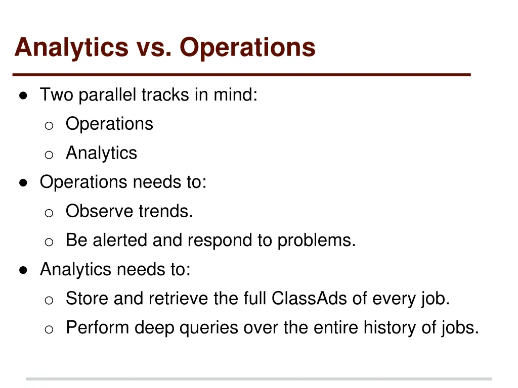 analytics vs operations