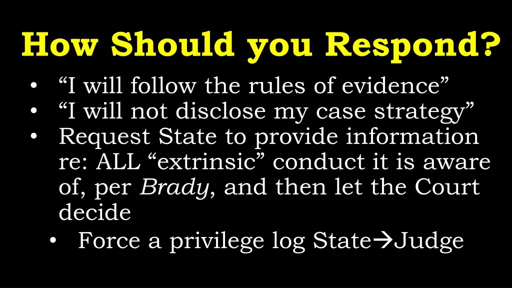 how should you respond i will follow the rules
