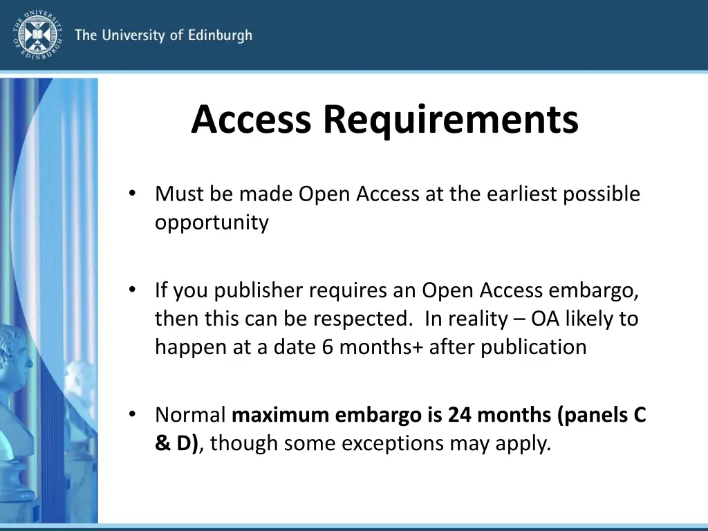 access requirements
