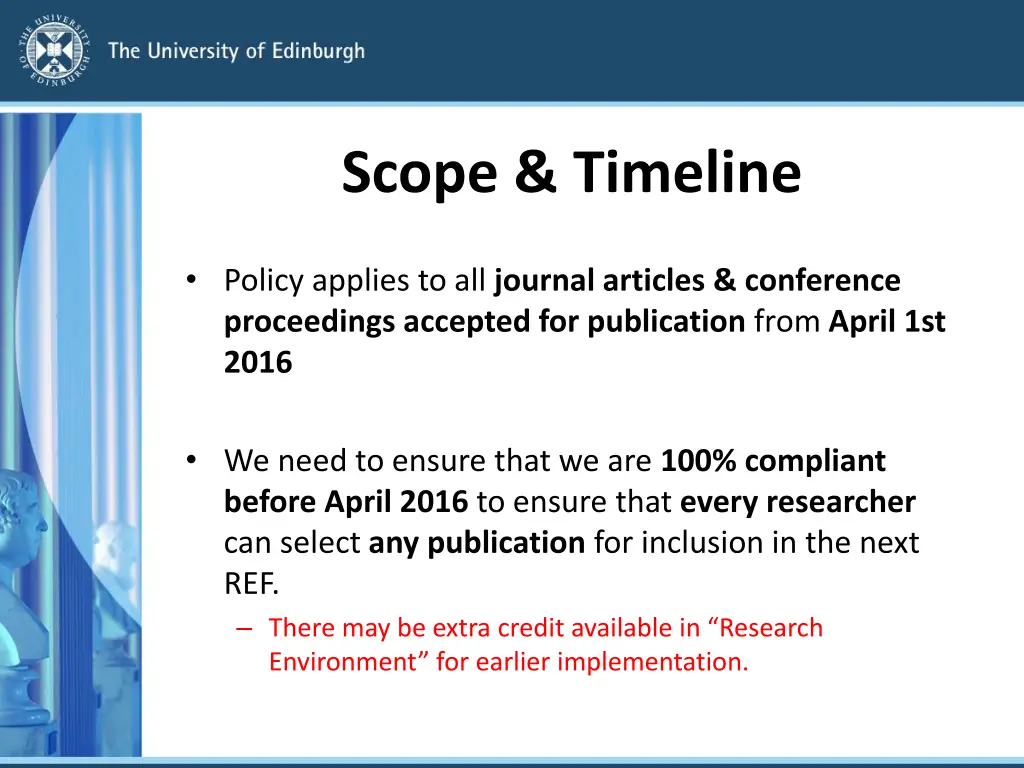 scope timeline