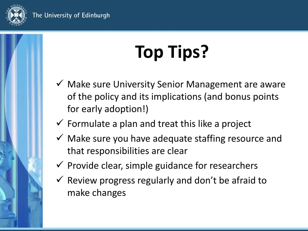 top tips