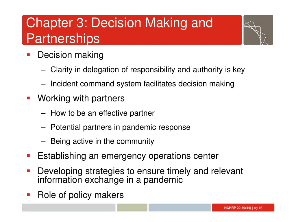 chapter 3 decision making and partnerships