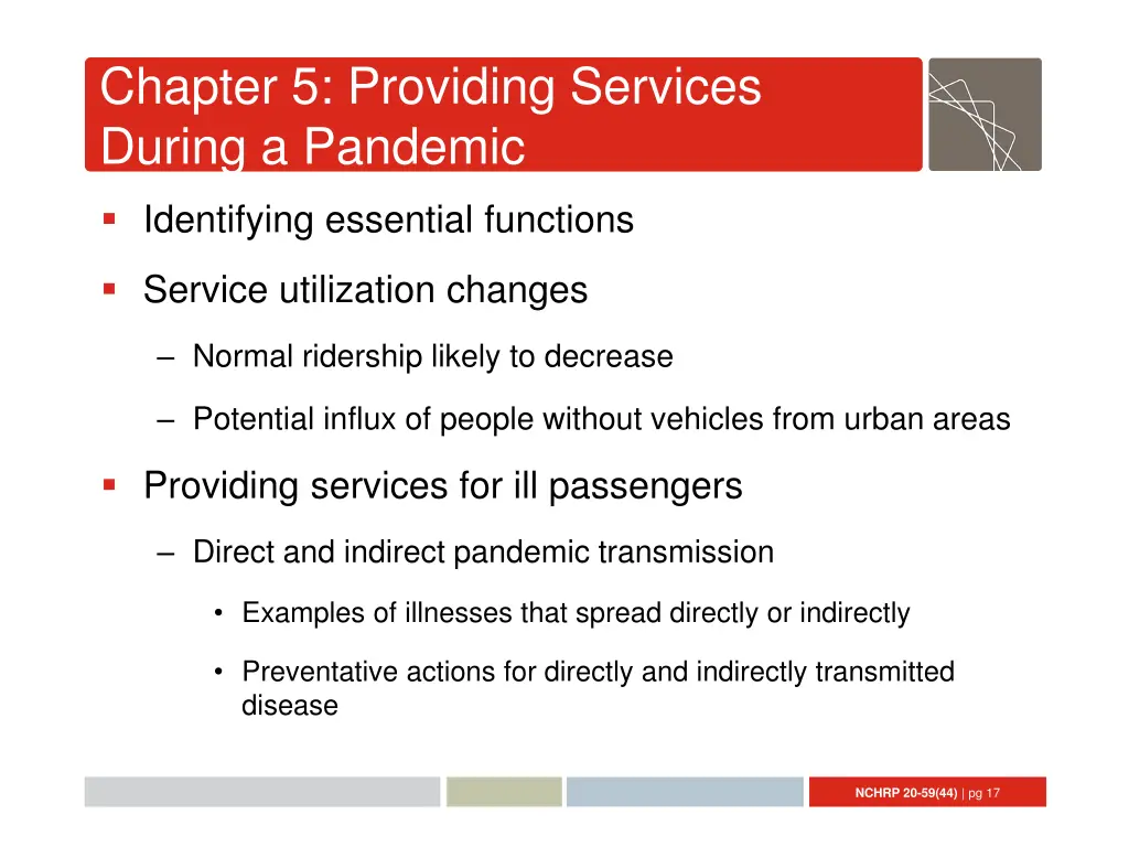 chapter 5 providing services during a pandemic