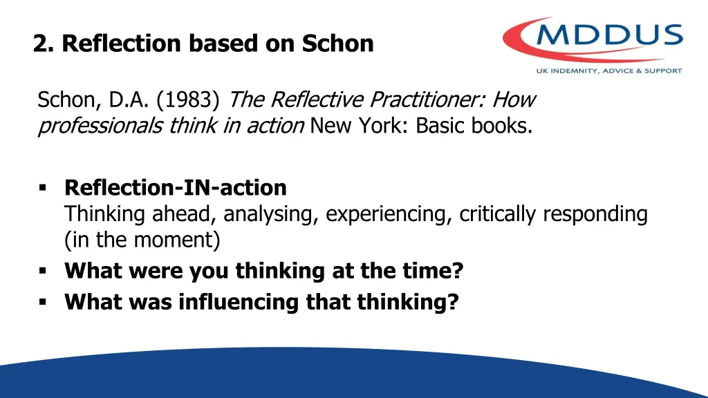 2 reflection based on schon