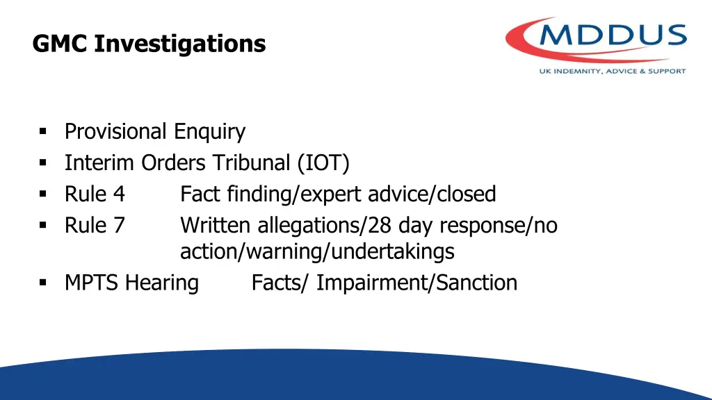 gmc investigations