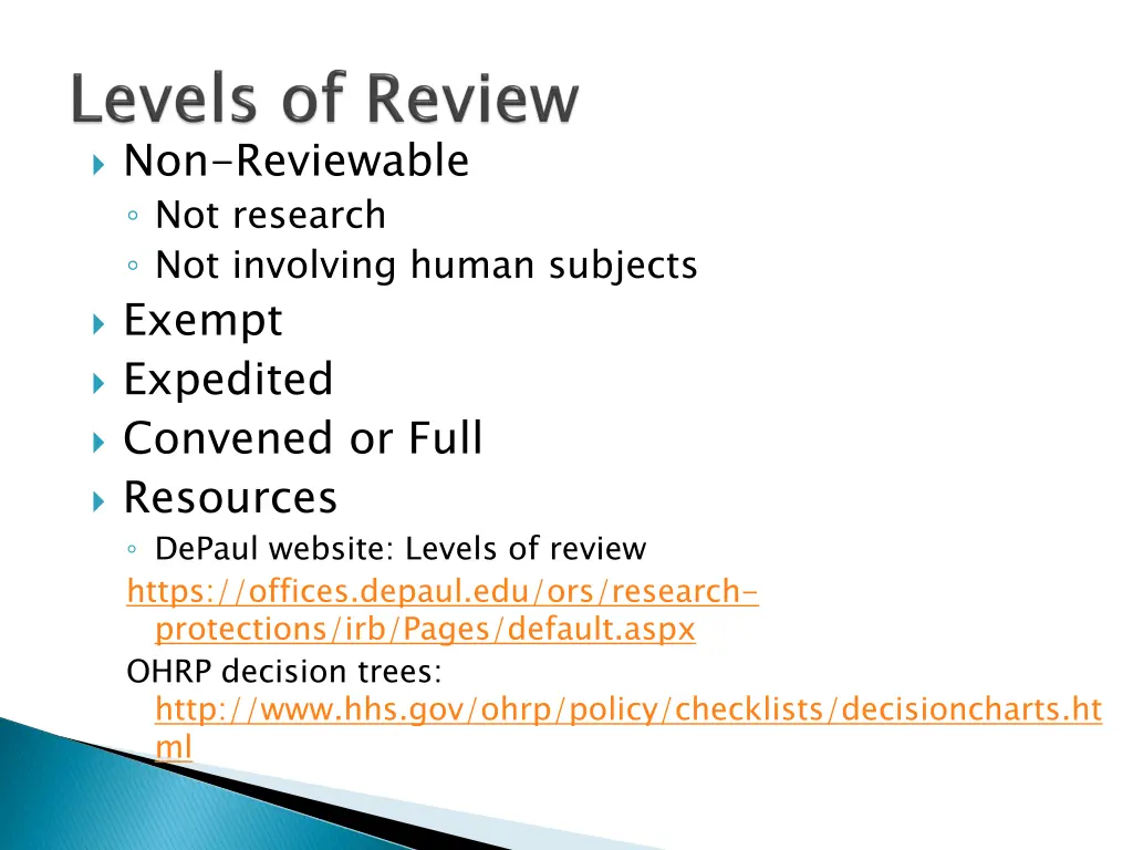 non reviewable not research not involving human