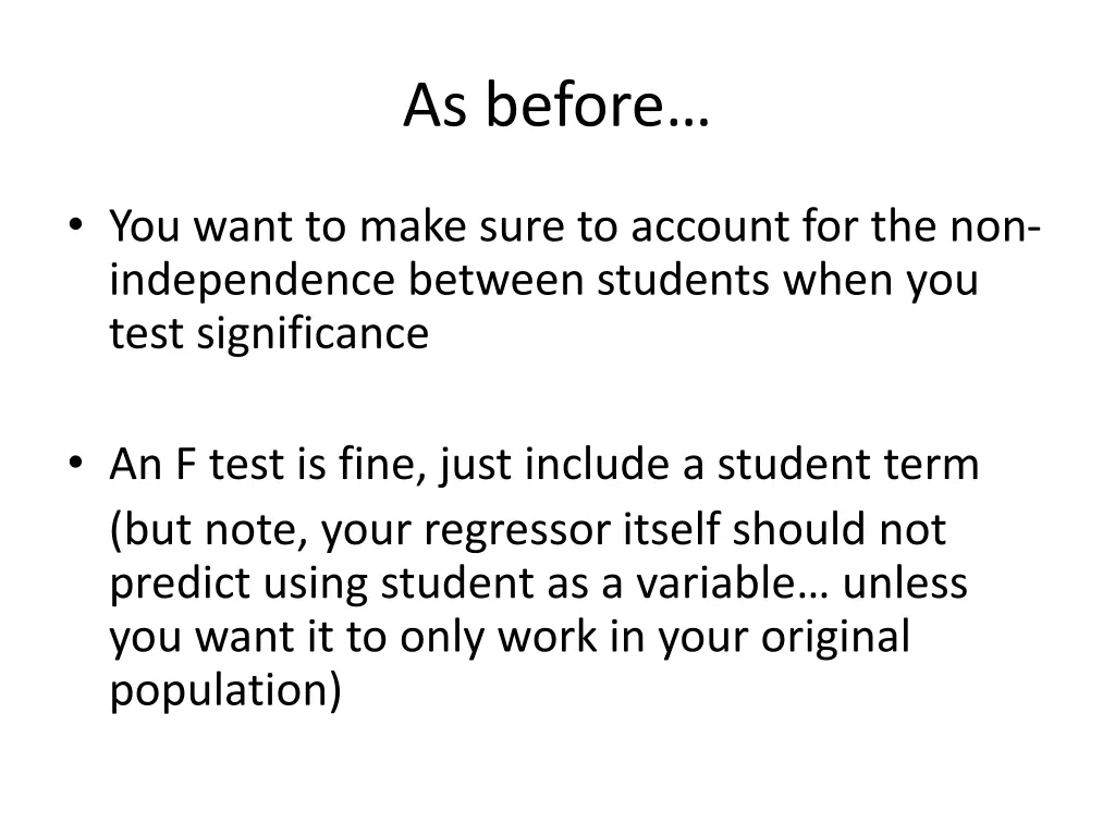 as before