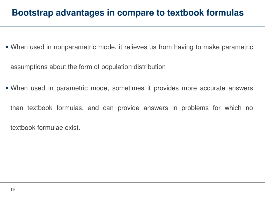bootstrap advantages in compare to textbook