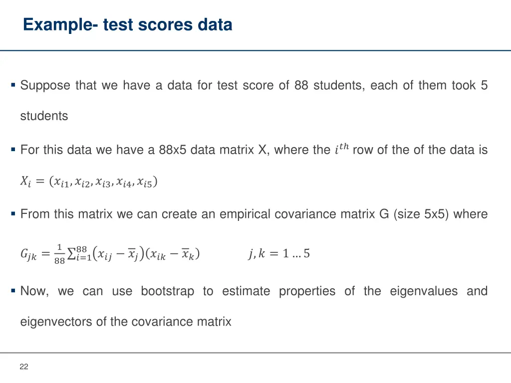 example test scores data