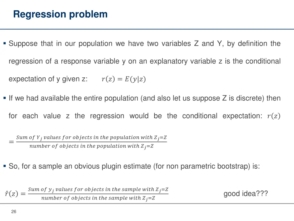 regression problem