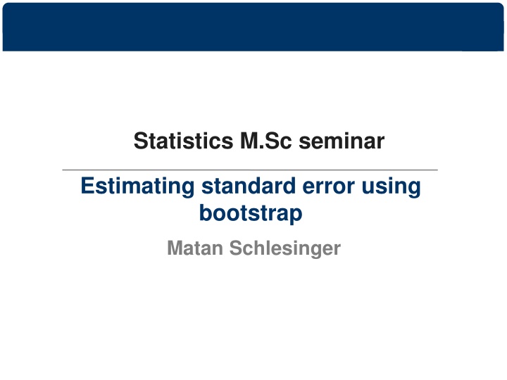 statistics m sc seminar