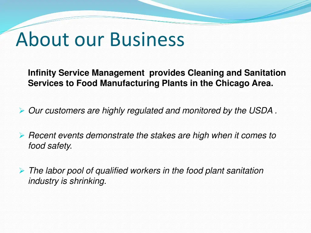 about our business