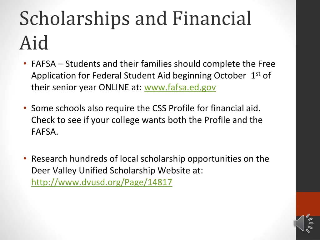 scholarships and financial aid fafsa students