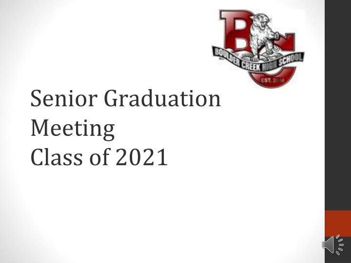 senior graduation meeting class of 2021
