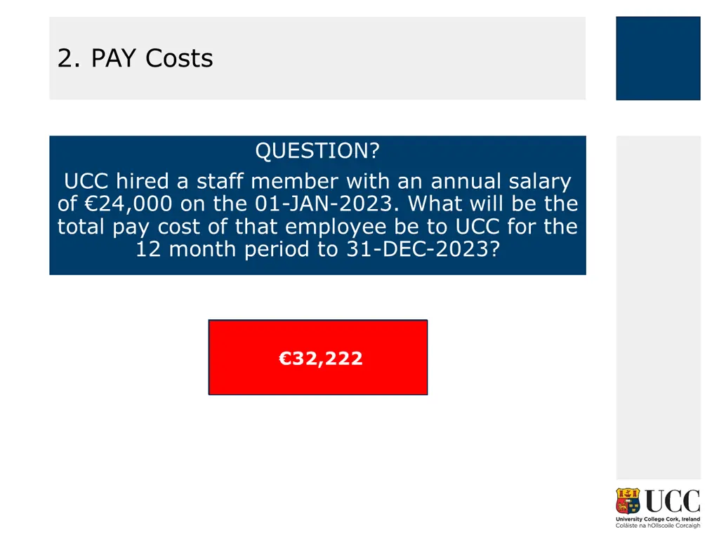 2 pay costs