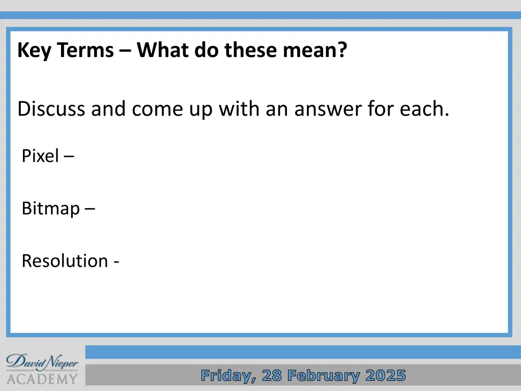 key terms what do these mean