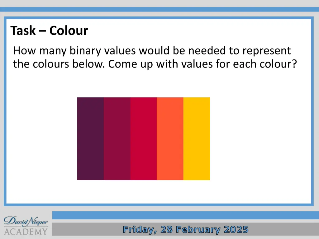 task colour