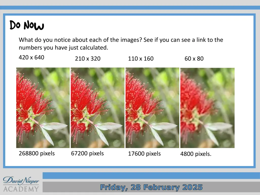 what do you notice about each of the images