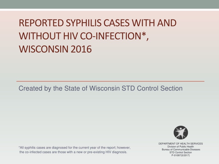 reported syphilis cases with and without