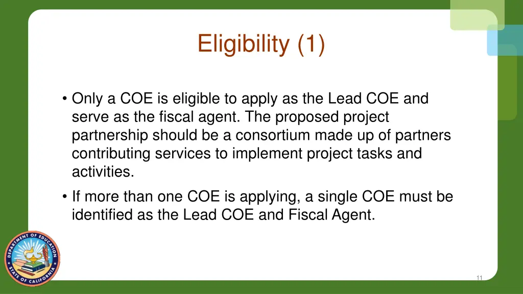eligibility 1
