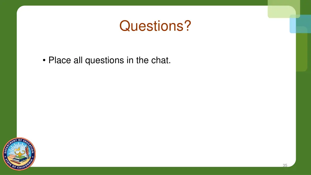 questions