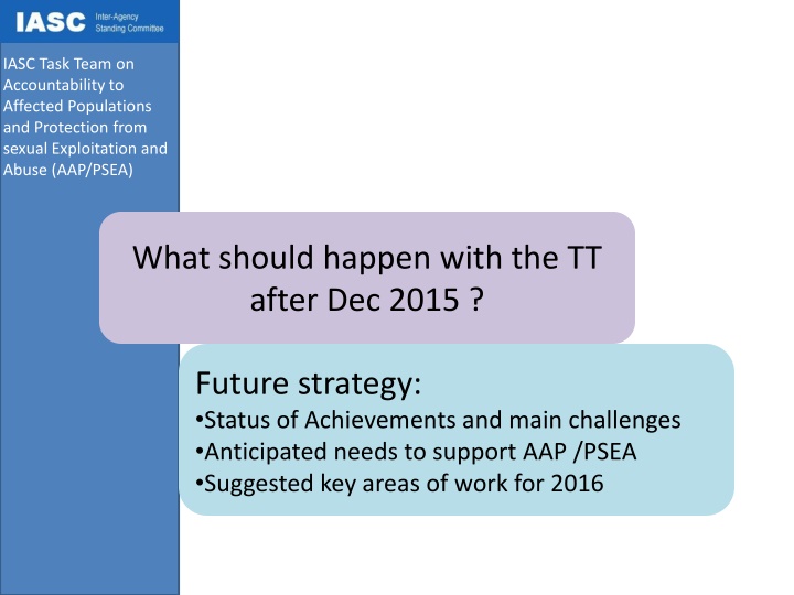 iasc task team on accountability to affected