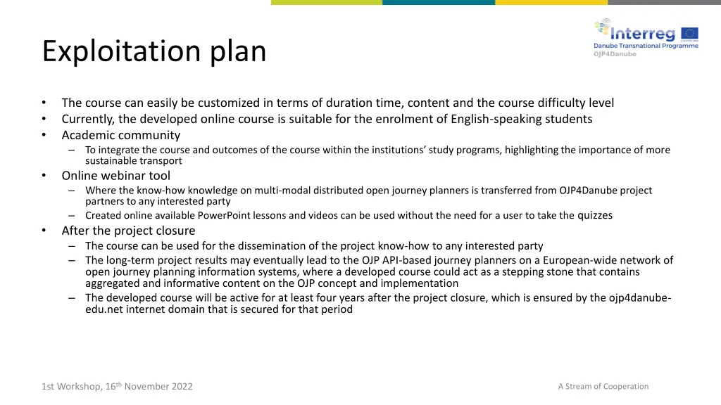 exploitation plan