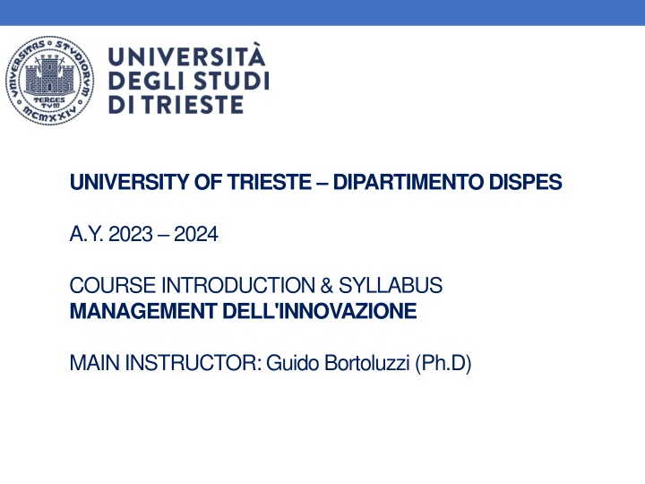university of trieste dipartimento dispes