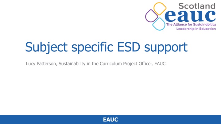 subject specific esd support