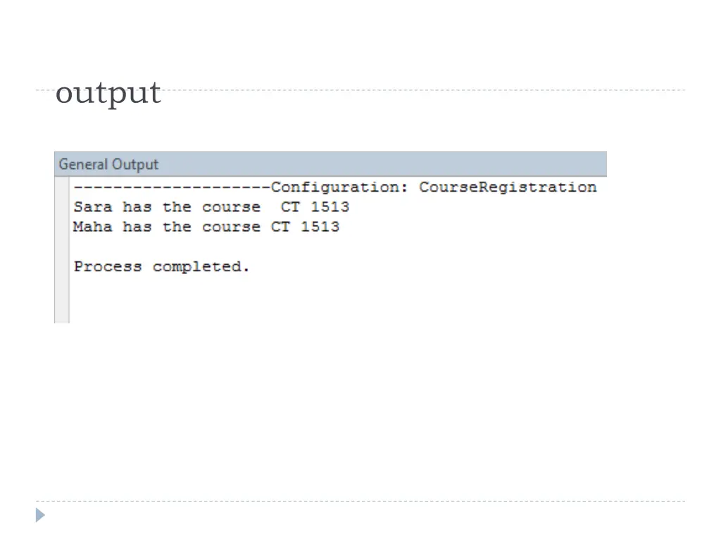 output