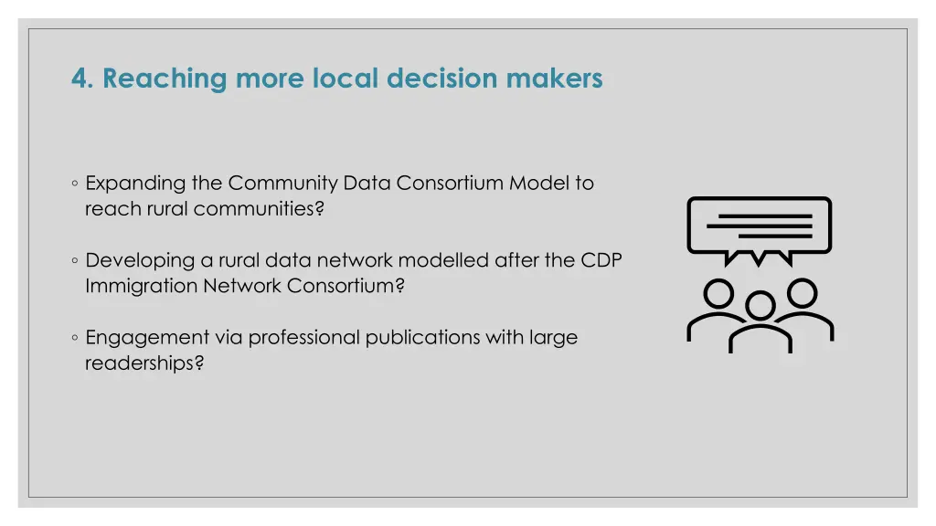 4 reaching more local decision makers
