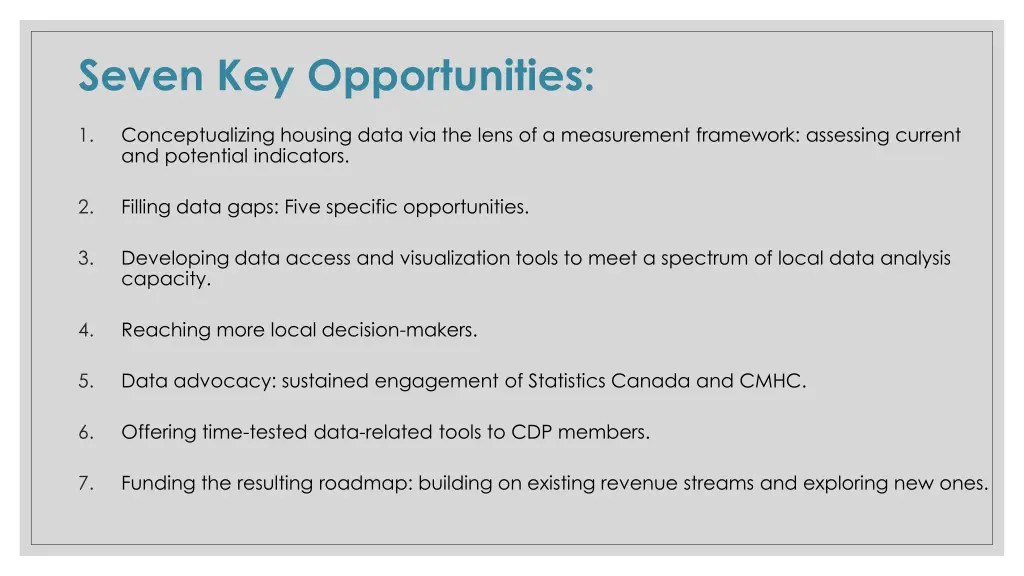 seven key opportunities 1
