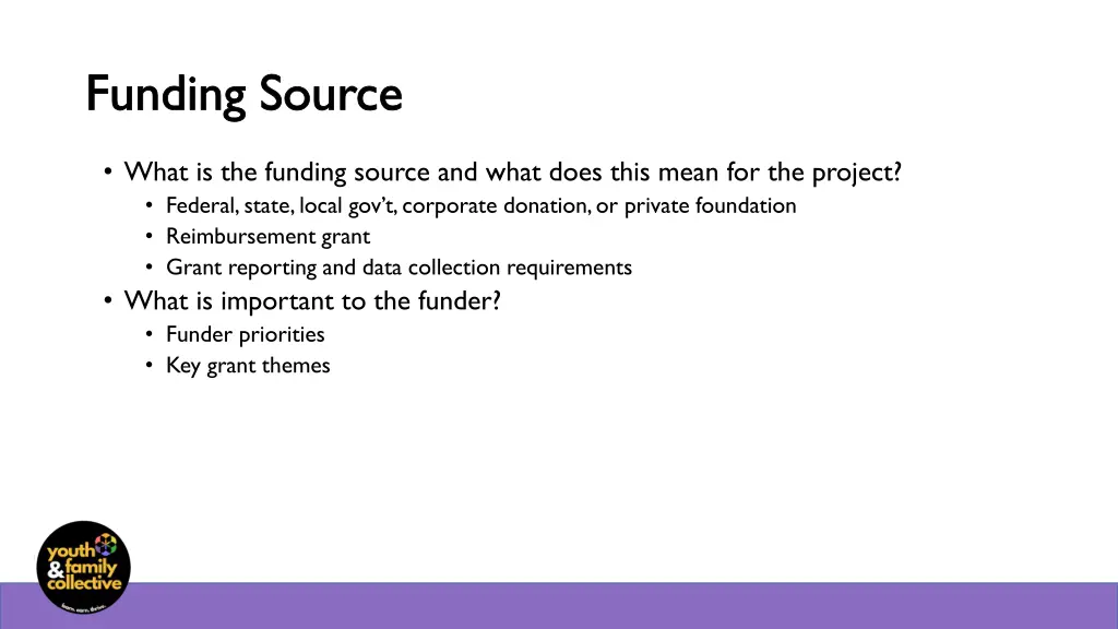 funding source