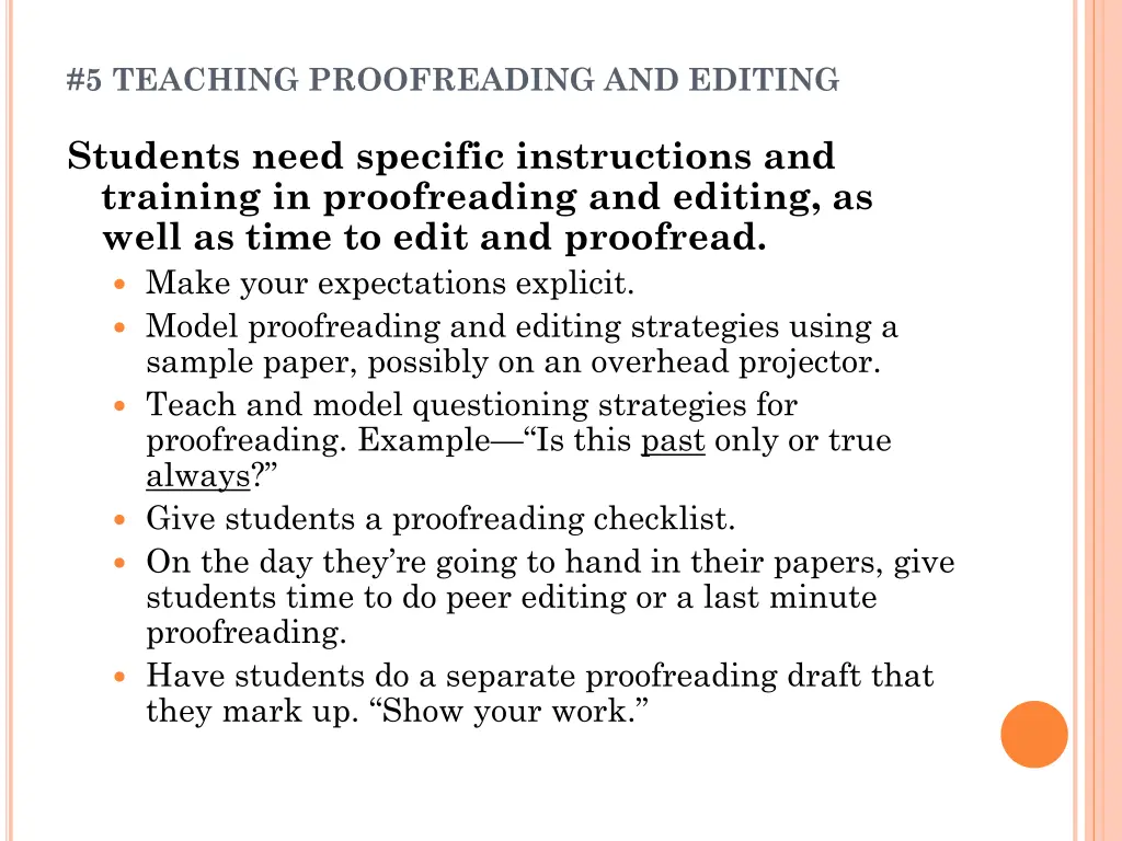 5 teaching proofreading and editing
