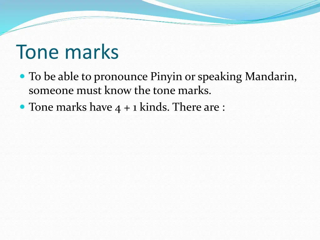 tone marks