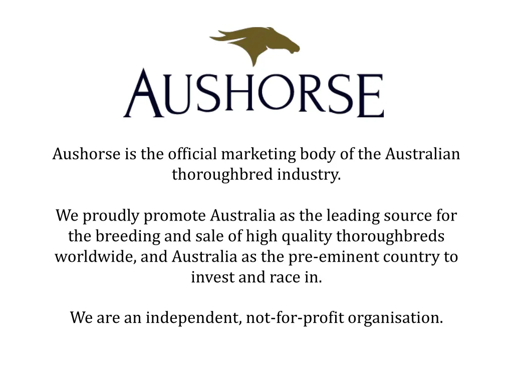 aushorse is the official marketing body