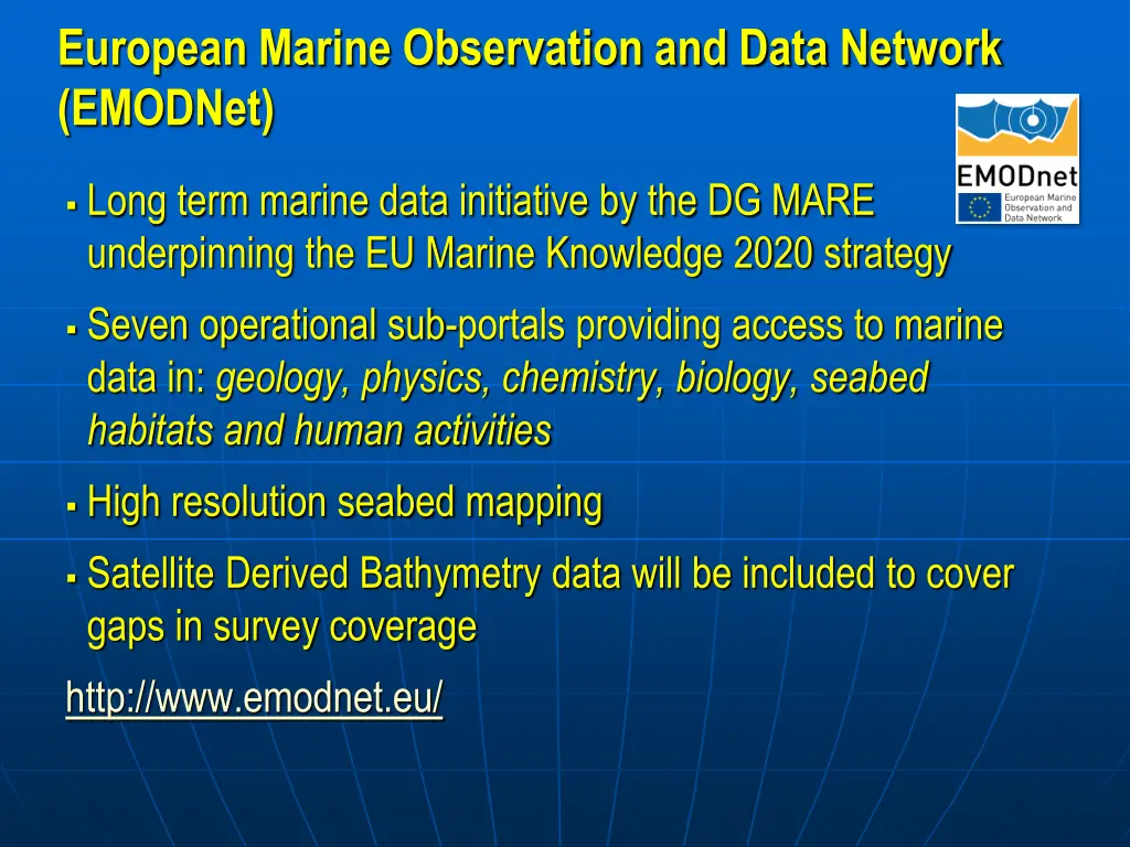 european marine observation and data network