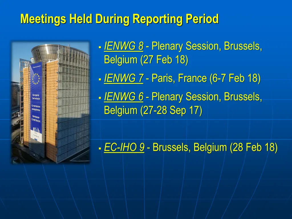 meetings held during reporting period