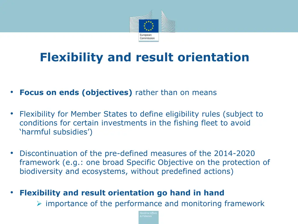 flexibility and result orientation