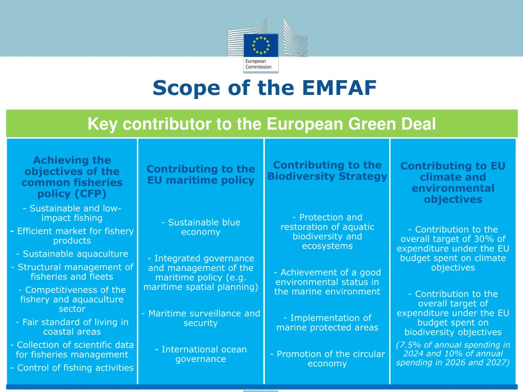 scope of the emfaf