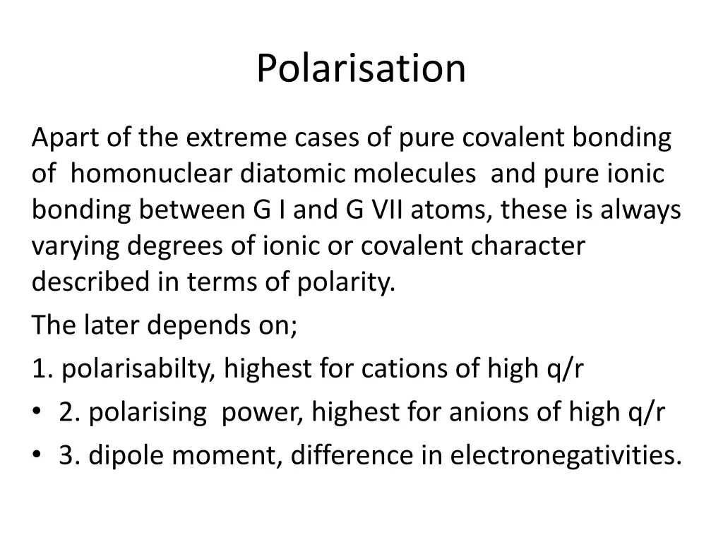 polarisation