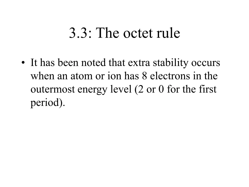 3 3 the octet rule