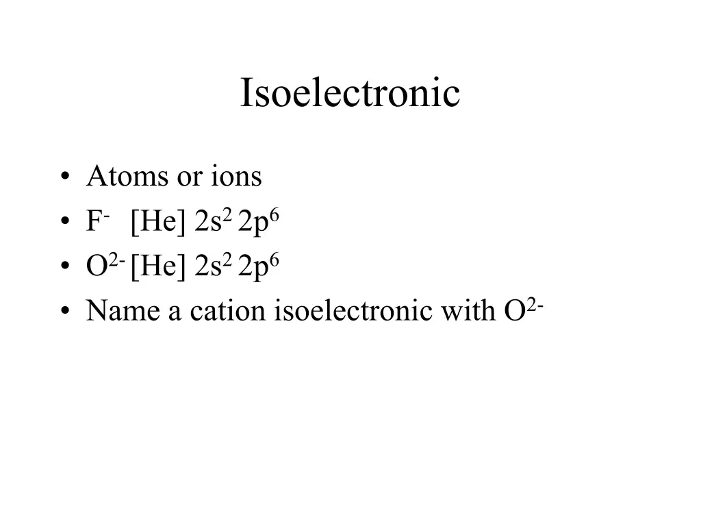 isoelectronic