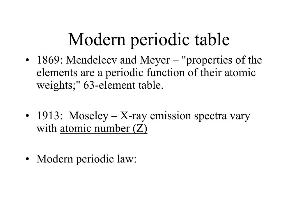 modern periodic table 1869 mendeleev and meyer