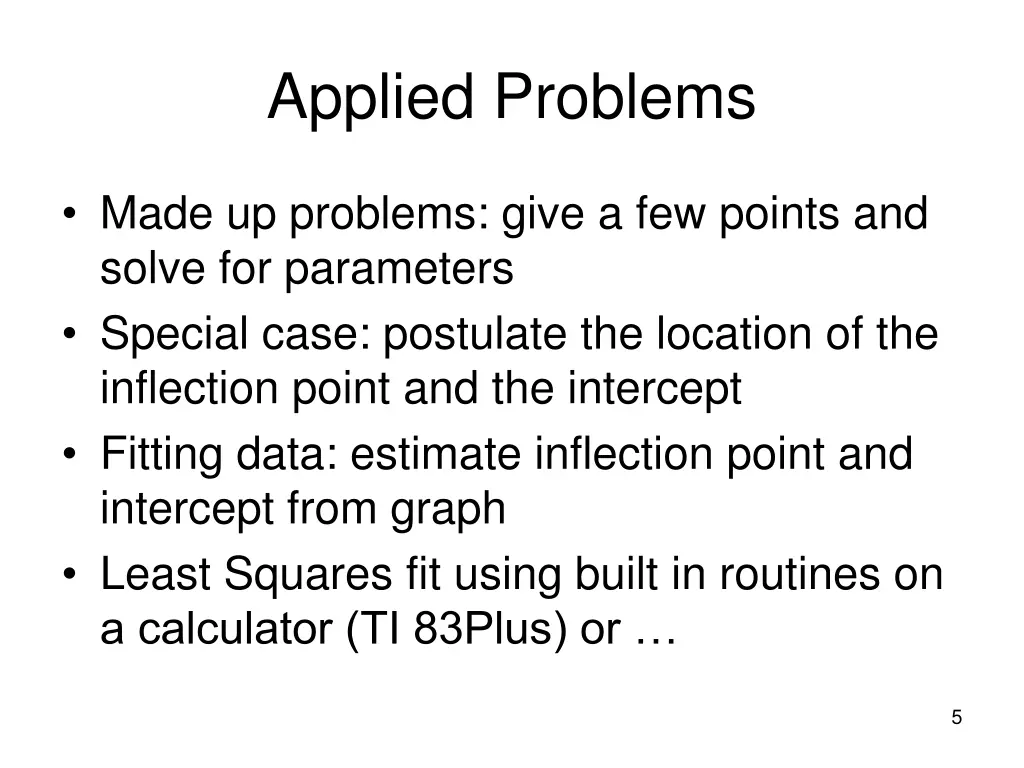 applied problems