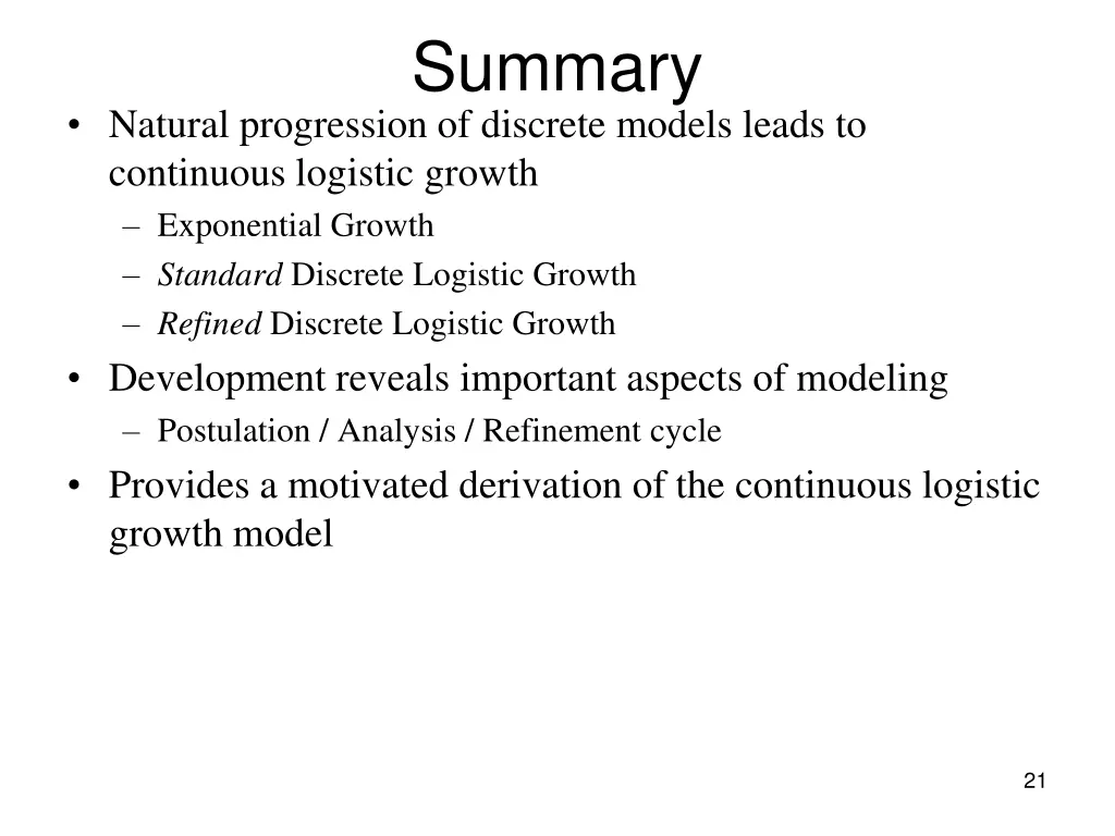 summary