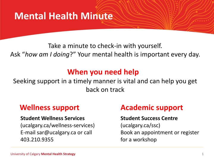 mental health minute